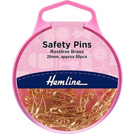 Safety Pins Brass 20mm