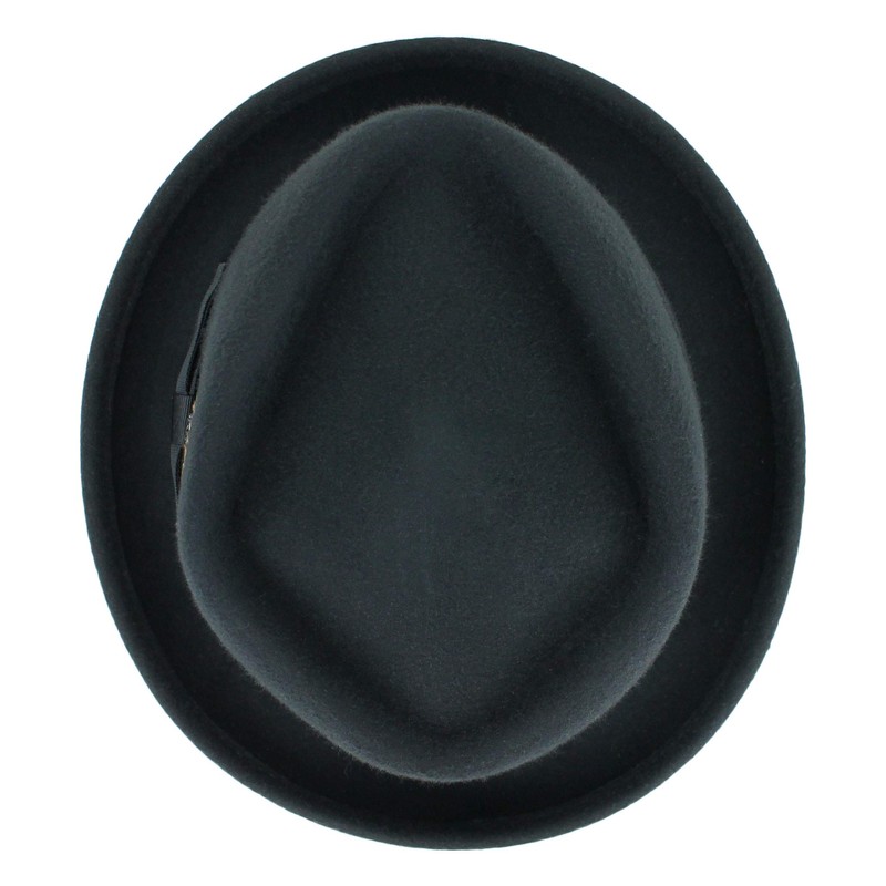 Belfry Crushable Porkpie Fedora Hat Men's Vintage Style 100% Pure