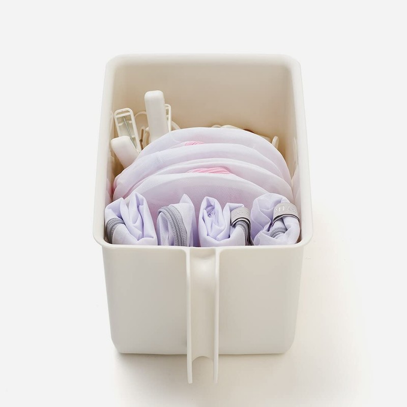 KEYUCA Stocker with Handle (Shallow Type/Off-White) Stylish Kitchen Stocker, Storage