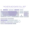 PBT Keycaps 142 Keys Purple Dream Bunny Keycaps Dye-Sublimation Cute
