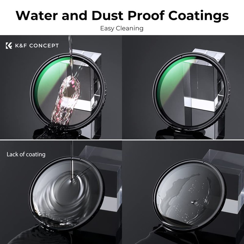K&F Concept 43mm Variable ND2-ND32 Lens Filter, No Black X