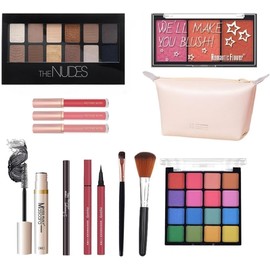 Kit Maquillaje para Mujer, Set de Maquillaje para Mujer que Incluye Paleta de Sombras de Ojos, Juego de Brillo de Labios, Incluye Juego de Brochas de Maquillaje,Lentejuelas (002)