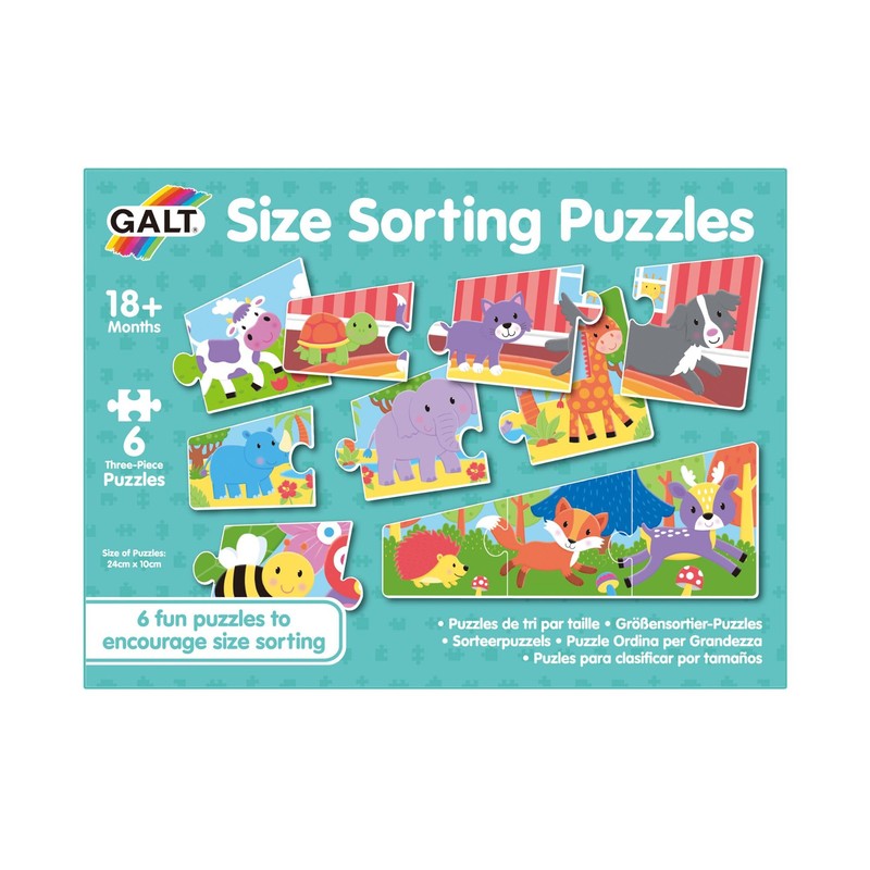 Galt Toys, Size Sorting Puzzle, Jigsaw Puzzle for Kids, Ages
