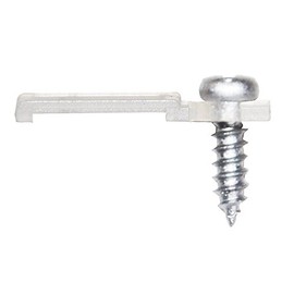 Griver paquete con 100 soportes de montaje para tira de luz, clips de fijación, fijación de un solo lado, 100 tornillos incluidos, Transparente, For 10mm Wide Non-waterproof Strip Lights