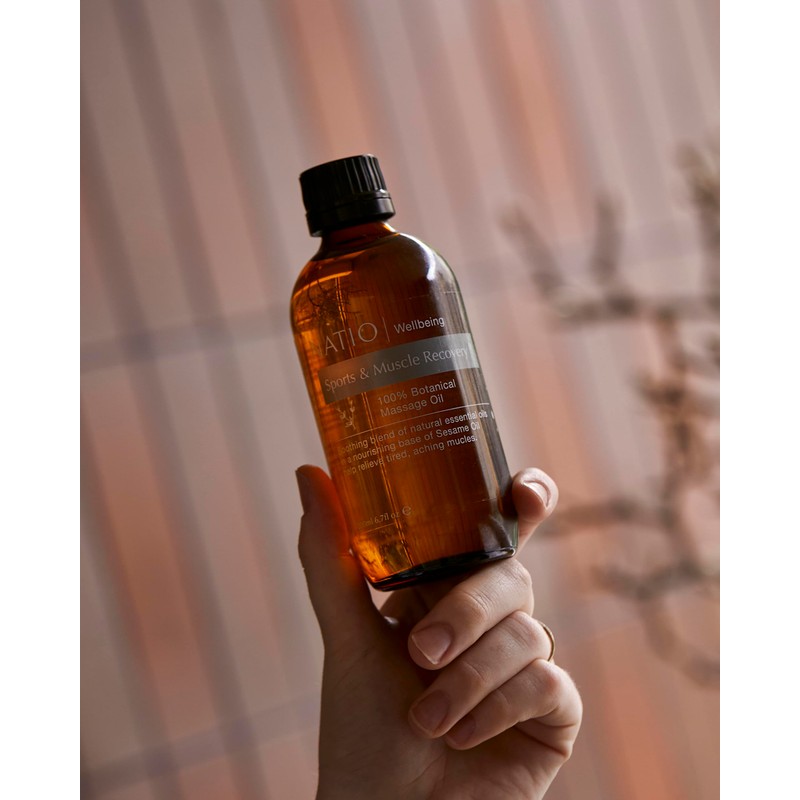 Natio Australia Wellbeing Sports & Muscle Recovery Massage Oil 200ml