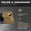 IRONWORX® Spectre Brass 35mm (Internal) / 45mm (External) (80mm) Maximum-Security