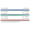 Nicunom 3 Pack Architectural Scale Ruler, 12" Triangular Architect Scale
