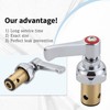 Hot and Cold Side Handle Stem Assembly for T&S Brass
