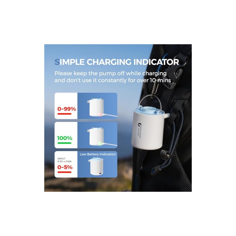 FLEXTAILGEAR Portable Electric Air Pump for Inflatables