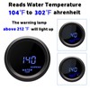 2'' 52mm Water Temperature Gauge, Car Digital Blue Led Water