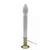 Creative Hobbies Electric Window Candle Lamp with Brass Plated Base,