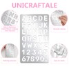 UNICRAFTALE Metal Stencils for Craft Wood Burning Alphabet and Number