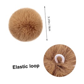 Baluue 36pcs Faux Fur Ball Pendant Soft Furry Pom Poms for DIY Keychains Bags Hats and Home Decor Mixed Colors Fluffy Texture for Crafting and