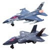 2 Packs Diecast Airplane Toys with Sound & Light, Pull