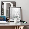 Large Magnifying Glass 5X Handheld Reading Magnifier for Seniors &