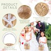 Set of 2 Wicker Rattan Flower Girl Basket for Wedding