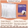450g/15.87oz Polyester Fiber Fill, High Resilience Fiberfill Soft Fluffy Fiber