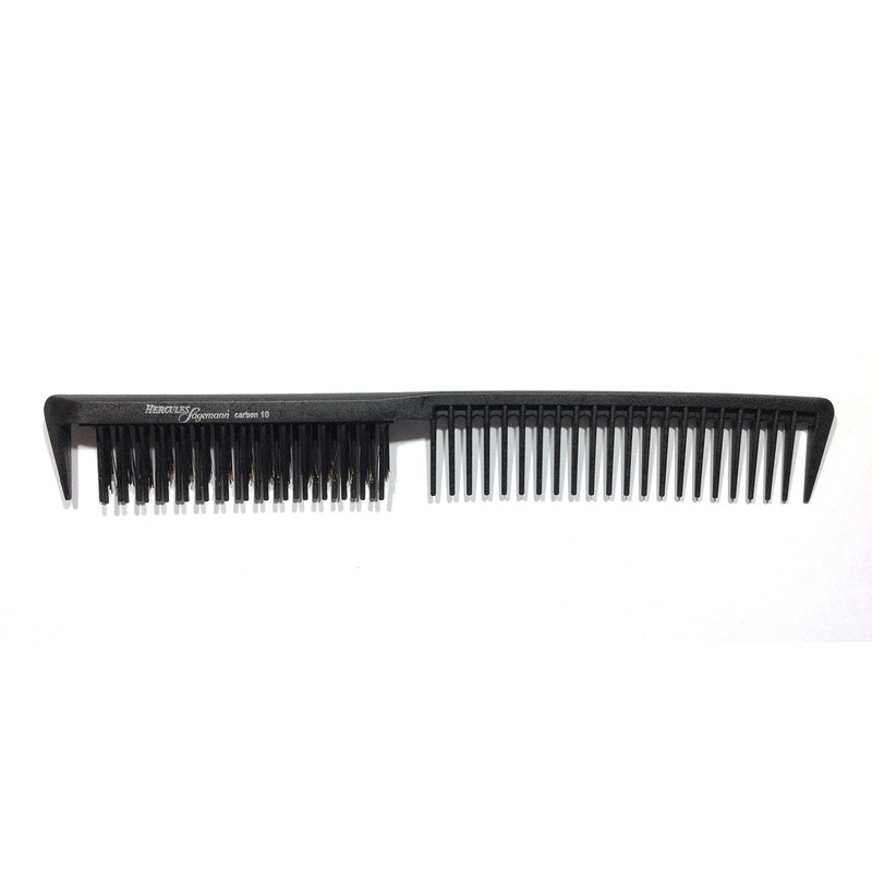 Hercules Sägemann HS C10 carbon 10 comb with real bristles,