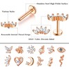 JeryWe 12Pcs 16G Cartilage Stud Earring for Women Stainless Steel