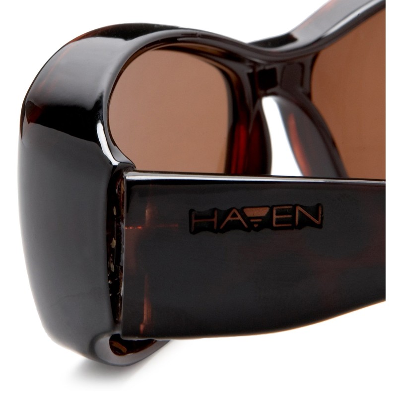 Haven Fits Over Sunwear Solana Over-Prescription Sunglasses,Tortoise Frame/Amber Lens,one size