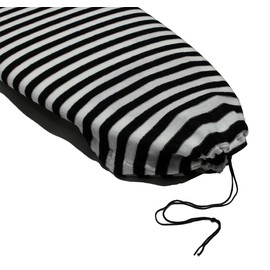 DORSAL Surfboard Sock Cover - UltraLight Protective Day Bag for your Surf Board Black and White Stretchy Polyester 7'0