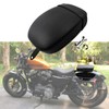 HDBUBALUS Motorcycle Rear Seat Pelion Pad Seat with Belt Fits