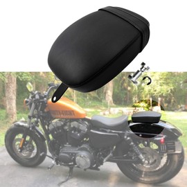 HDBUBALUS Motorcycle Rear Seat Pelion Pad Seat with Belt Fits Harley XL1200V XL1200X 10-15