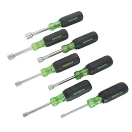 Greenlee 0253-01C Nut Driver Set With 3" Hollow Shaft, 7 Piece