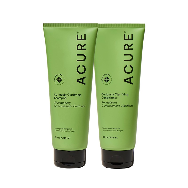 Acure | Shampoo y acondicionador para limpieza profunda | Fórmula
