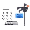 15Pcs Pocket Hole Jig 15° Aluminum Alloy Inclined Hole Drilling