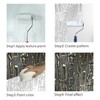 Nichiyo 8'' Patterned Paint Roller for Wall Decoration Classic Brick