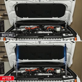 Gpaentsn Front Hood Lift Supports Compatible with Toyota Prado LC250 2024 2025 Hood, 1 Set Stainless Hood Struts Shocks Springs Dampers