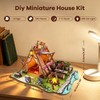3D Wooden Puzzles for Adults,195PCS Wild Camping Miniature House Kit