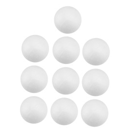 HOODANCOS Pack of 10 craft balls made of Christmas baubles foam craft ornaments Christmas decoration DIY decoration bean bag filling wedding decoration white ball accessories 7c headband