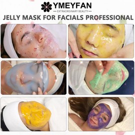 YMEYFAN Jelly Mask for Facials, Hydro Jelly Mask Powder Bulk Wholesale for Esthetician Supplies Professional Beauty Salon Spa Facial Mask Vajacial, Face Masks Skincare Big Set (10 Jar)