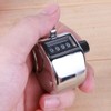 Handheld Clicker Counter, 4 Digit Display Manual Mechanical Counter, Hand