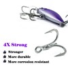 Natufish Treble Fishing Hooks 4X Strong - 10Pcs Triple Hooks