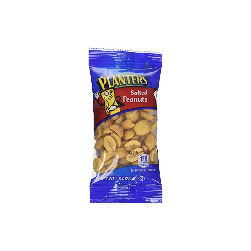 Planters Nuts on the Go Salted Peanuts, 1 oz single-serve