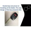 Unbranded Honda 3 Button Remote Head Key Indestructible Shell Replacement