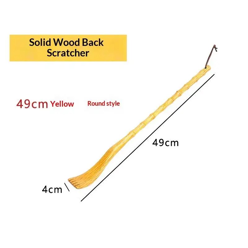Wooden Back Scratcher for Hard-to-Reach Areas – Long-Handle Bamboo Design