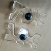 Clear Plastic Pool Billiard Cue Bridge Head Pool Stick Holder