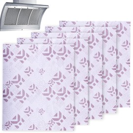 Cooker Hood Filter Paper, 5 Pack Kitchen Extractor Fan Filters with Saturation Indicator Cooker Hood Filter Replacement Cooker Hood Filters Universal Cut to Size Extractor Hood Filters