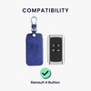 kwmobile Car Key Case Compatible with Renault 4-Button Smartkey Car