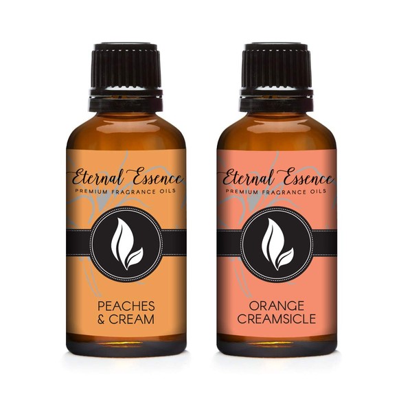 30ML - Pair (2) - Peaches & Cream and Orange Creamsicle - Premium Fragrance Oil Pair - 30ML