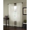 Curtainworks Soho Voile Sheer Curtain Panel, 59" by 95", Oyster