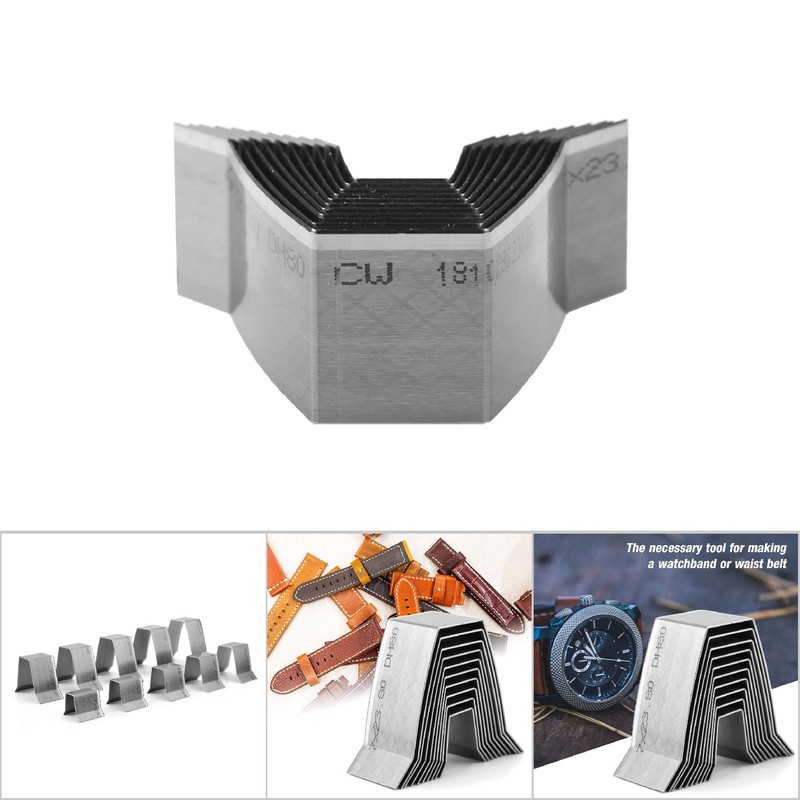 10pcs DIY Leather Craft Belt End Flat/Sharp End Die Cut