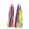 1Pair (2pcs) Bike Handlebar Streamers Bicycle Grips Colorful Polyester Streamers