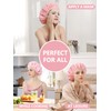 Years Calm Shower Caps For Women Reusable Waterproof，Pattern And Solid