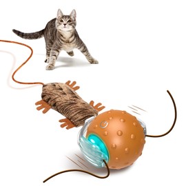 Mdupw Interactive Cat Toy Ball - Automatic Interactive Cat Toy Designed by Mice, A Mobile Cat Ball, Boring Indoor Cat Toys