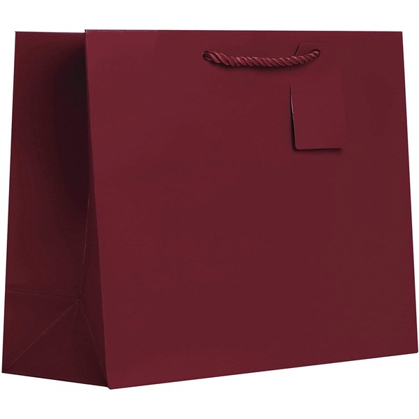 Jillson & Roberts Large Bags, Burgundy Matte (60 Pieces)